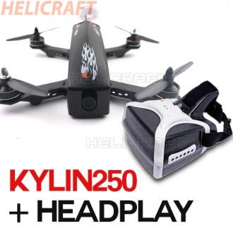 레이싱 드론 풀세트 킬린250 KYLIN 250 + HEADPLAY FPV 고글 세트