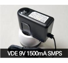 Wall-Mount Type 아답터 9V - 1500mA  (1.5A)