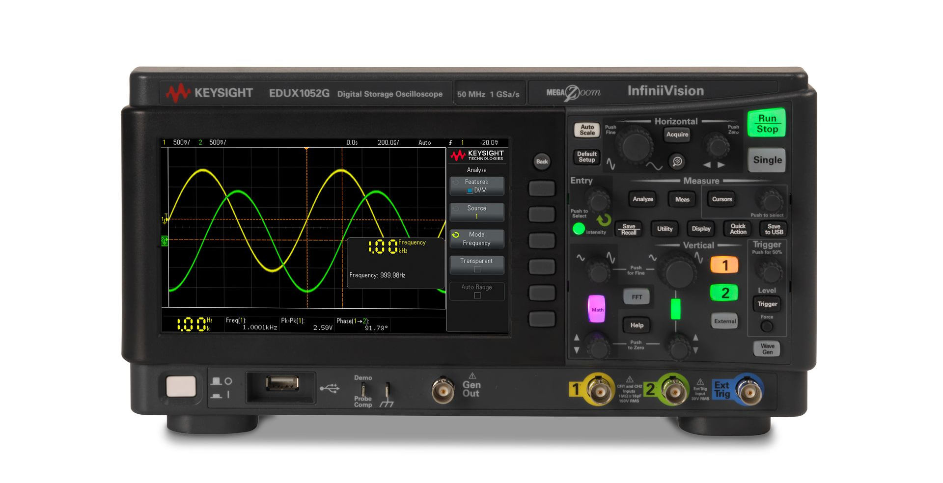 [KEYSIGHT] 키사이트 EDUX1052G, 디지털 오실로스코프, Digital Oscilloscope, 50MHz, 2CH